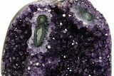 Sparkling Amethyst Geode With Metal Stand - Uruguay #371905-4